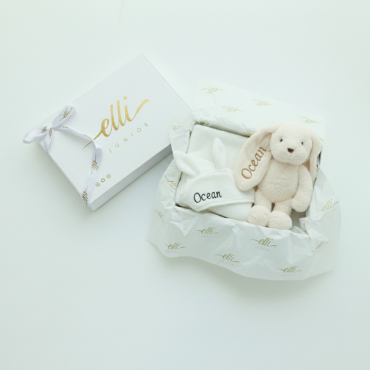 Tiny Hugs Gift Set- White (with Gift Box)