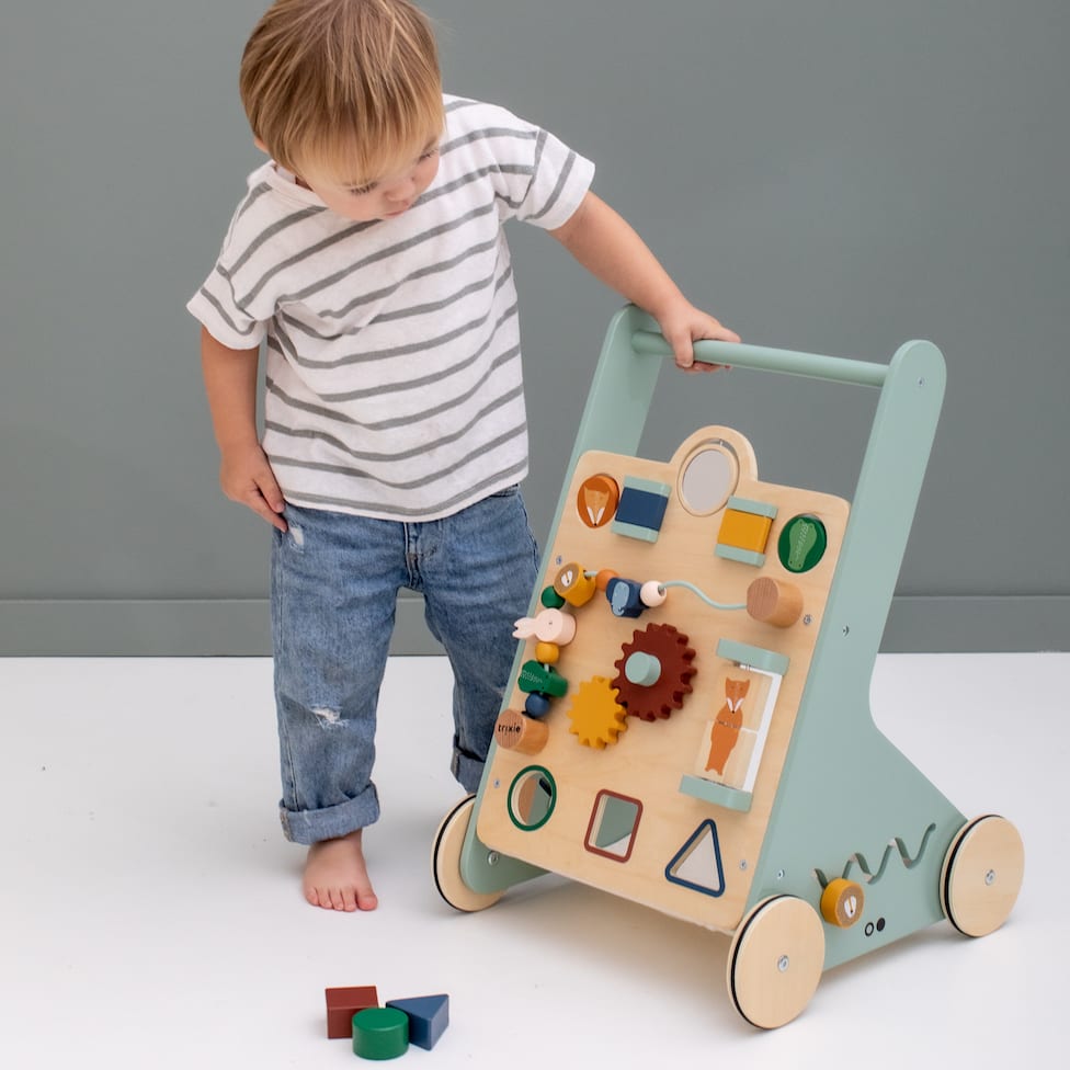 Wooden animal activity walker