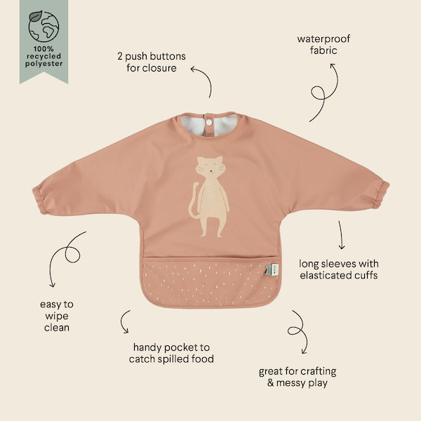 Waterproof Longsleeve Bib - Mrs. Cat