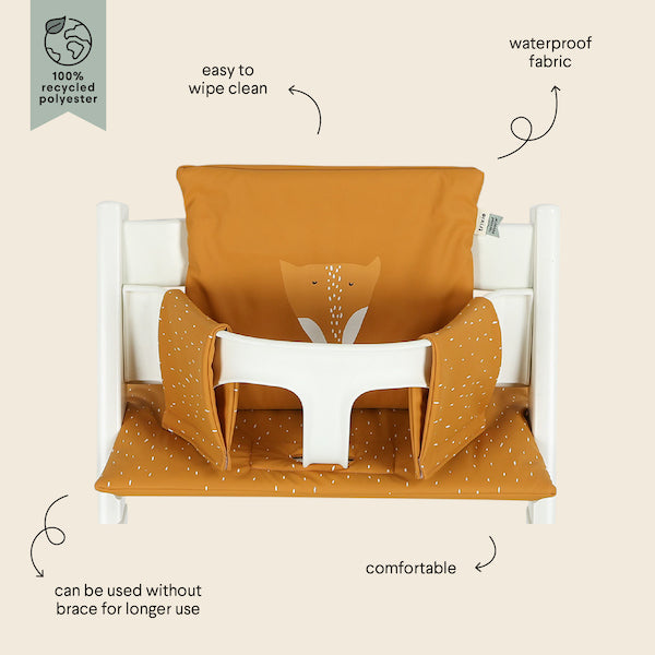 Waterproof High Chair Cushion - Mr. Fox