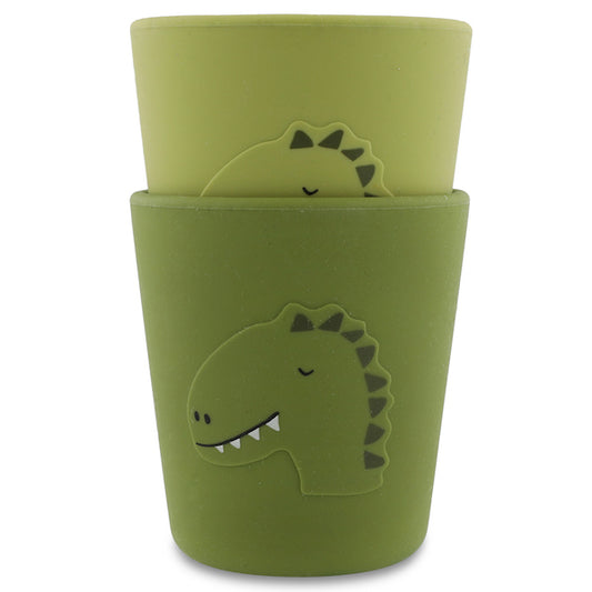 Silicone Cup 2-Pack - Mr. Dino