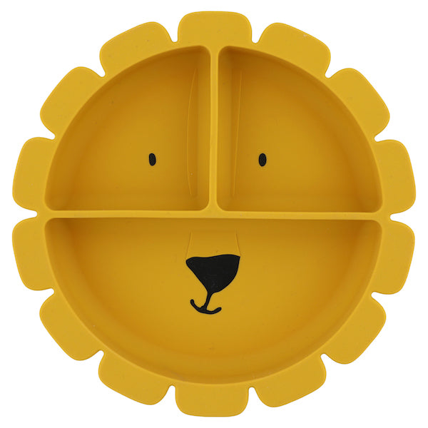 Silicone Divided Plate With Suction - Mr. Lion