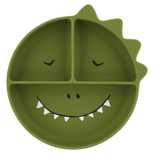 Silicone Divided Plate With Suction - Mr. Dino