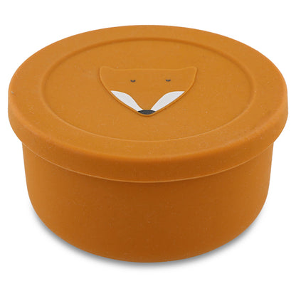 Silicone Snack Box With Lid - Mr. Fox