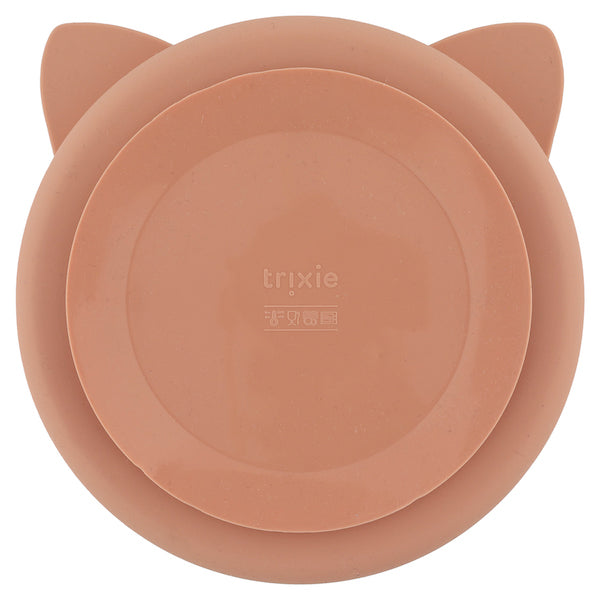 Silicone Divided Plate With Suction - Mrs. Cat