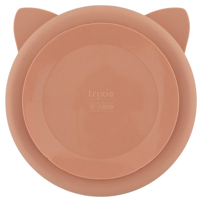 Silicone Divided Plate With Suction - Mrs. Cat