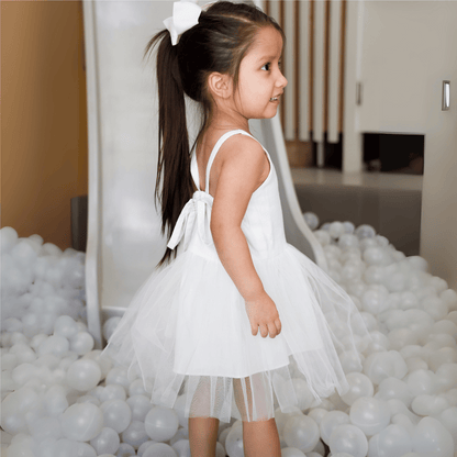 Linen Tutu Dress Off-White