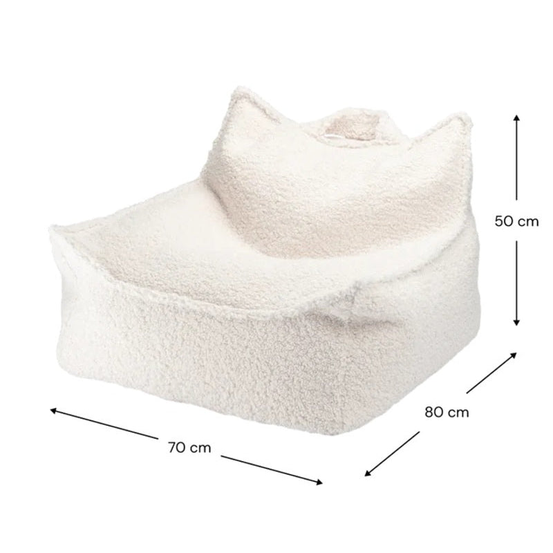 Beanbag Chair, Cream White - PRE ORDER