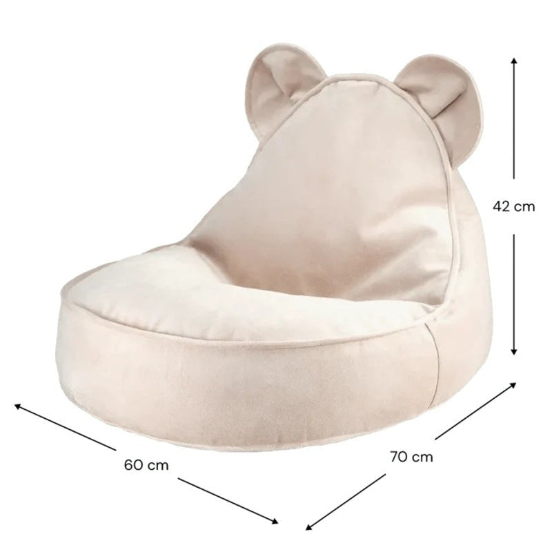 Bear Beanbag, Dusty Beige - PRE ORDER