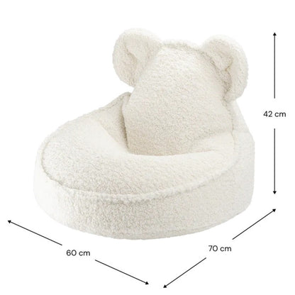 Bear Beanbag, Cream White - PRE ORDER