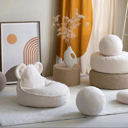 Bear Beanbag, Cream White - PRE ORDER