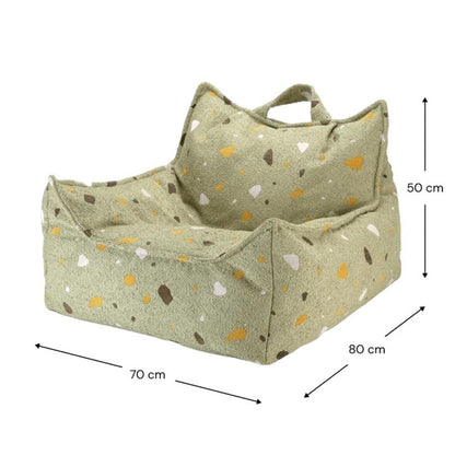 Beanbag Chair, Terrazzo Moss - PRE ORDER