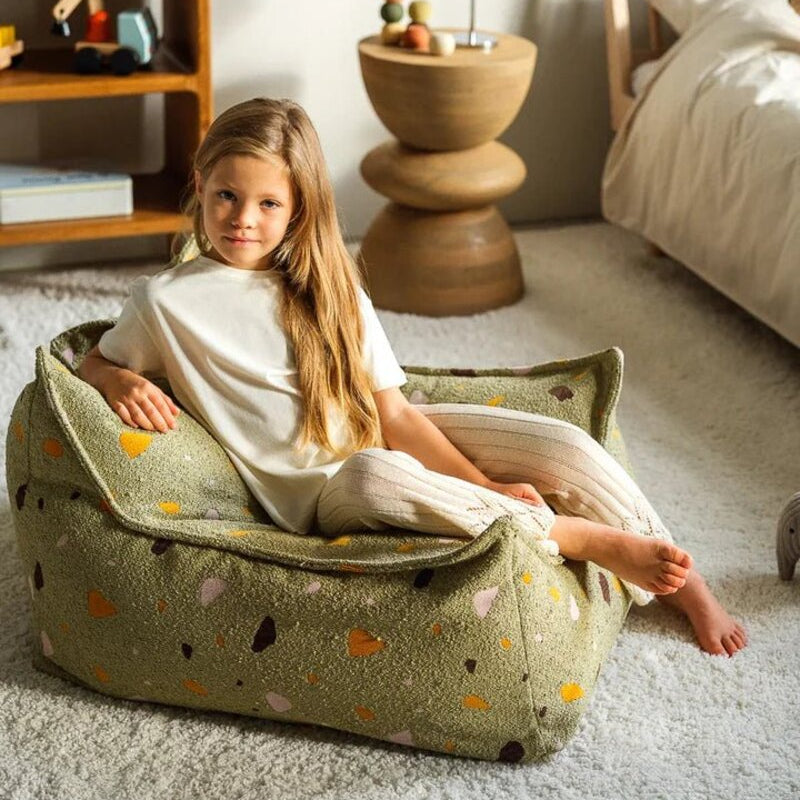 Beanbag Chair, Terrazzo Moss - PRE ORDER