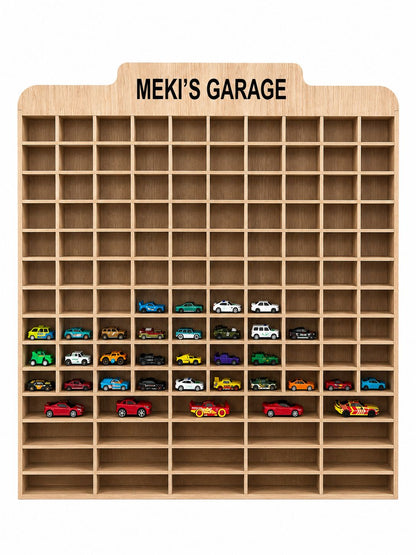 PRE ORDER Custom-Made Wooden Car Garage with Personalized Name  - Any RAL Color