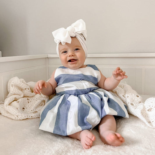 Nelly Dress Stripe Blue