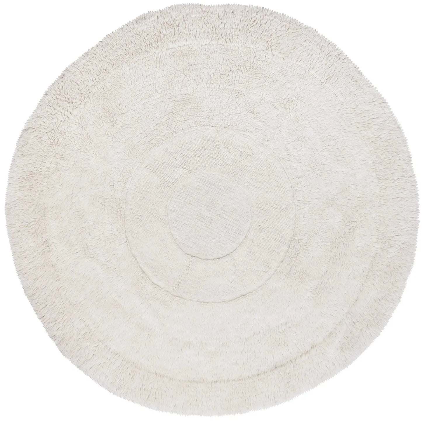 Woolable rug Arctic Circle - Sheep White - Round