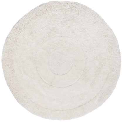 Woolable rug Arctic Circle - Sheep White - Round