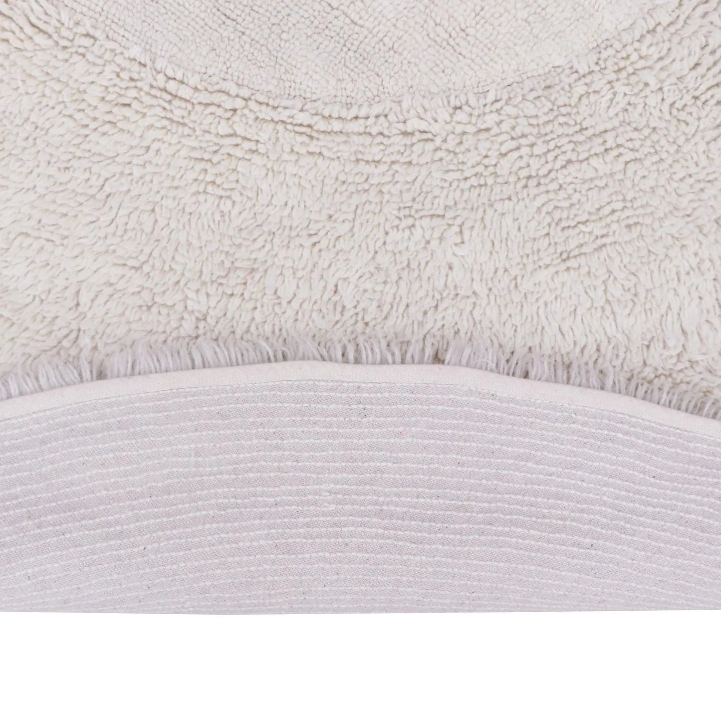 Woolable rug Arctic Circle - Sheep White - Round