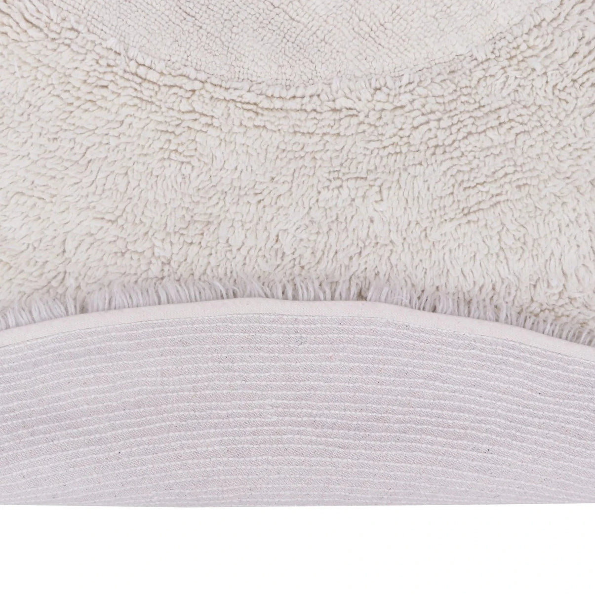 Woolable rug Arctic Circle - Sheep White - Round