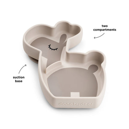 Silicone Stick&Stay Snack Plate Lalee Sand