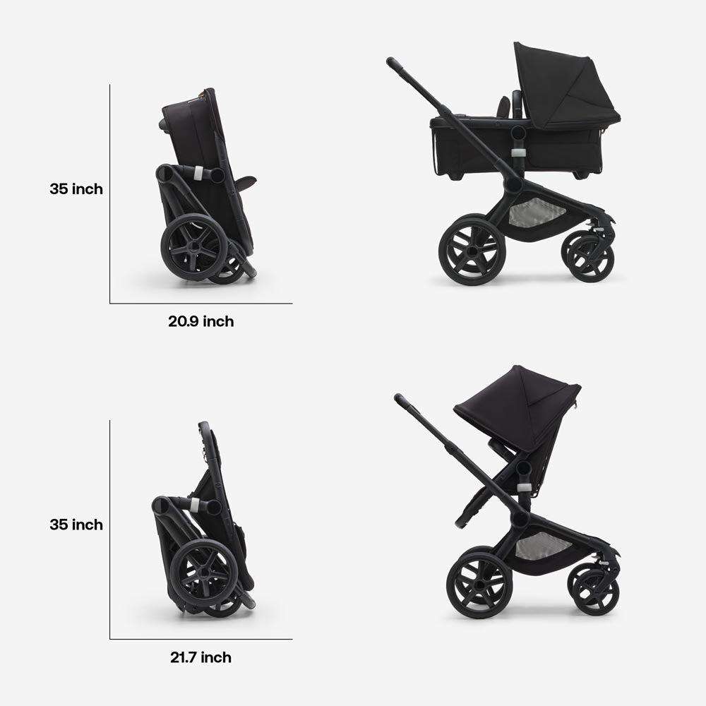 Bugaboo Fox 5 Complete Stroller -   Black/Forest Green