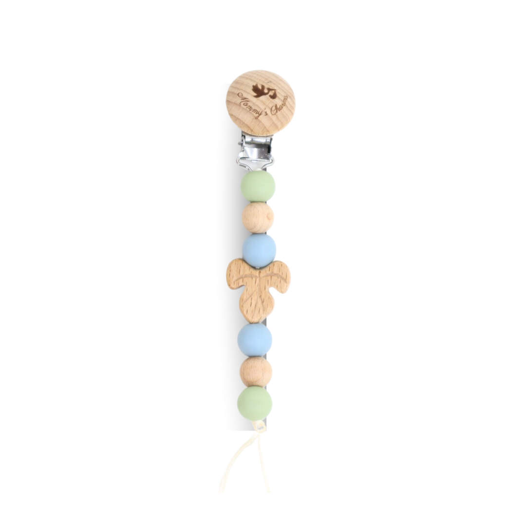 Autumn Pacifier Clip Blue