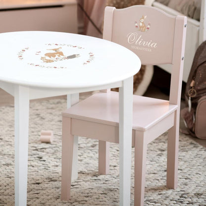 Table & Chairs Pink - Nordic(Personalised) PRE ORDER