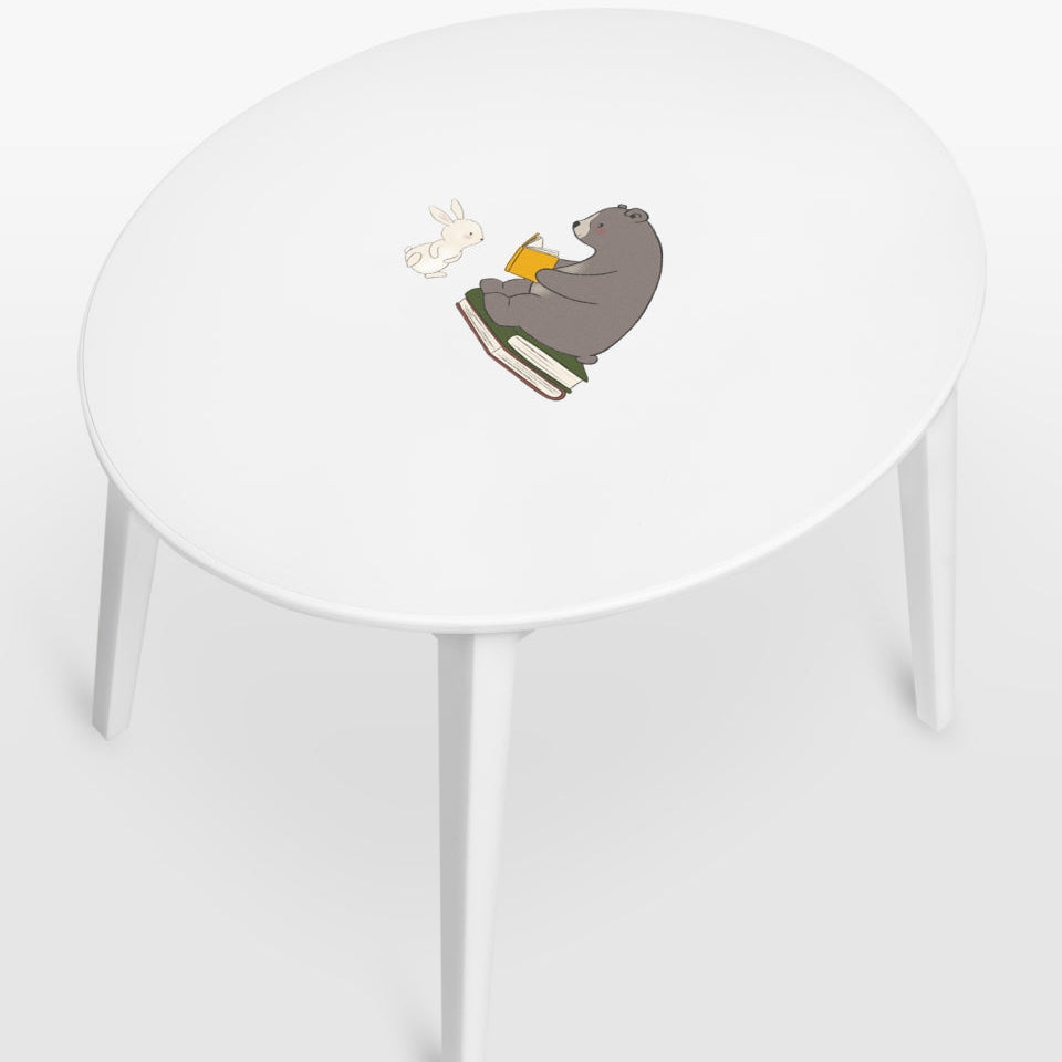 Table & Chairs Nordic Bear White (Personalised) PRE ORDER