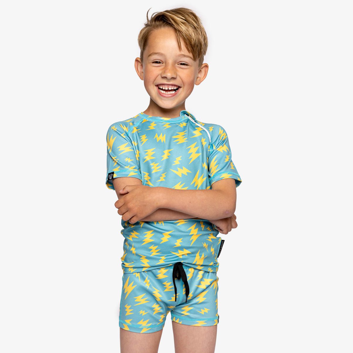 Bolts Of Lightning Swim Tee
