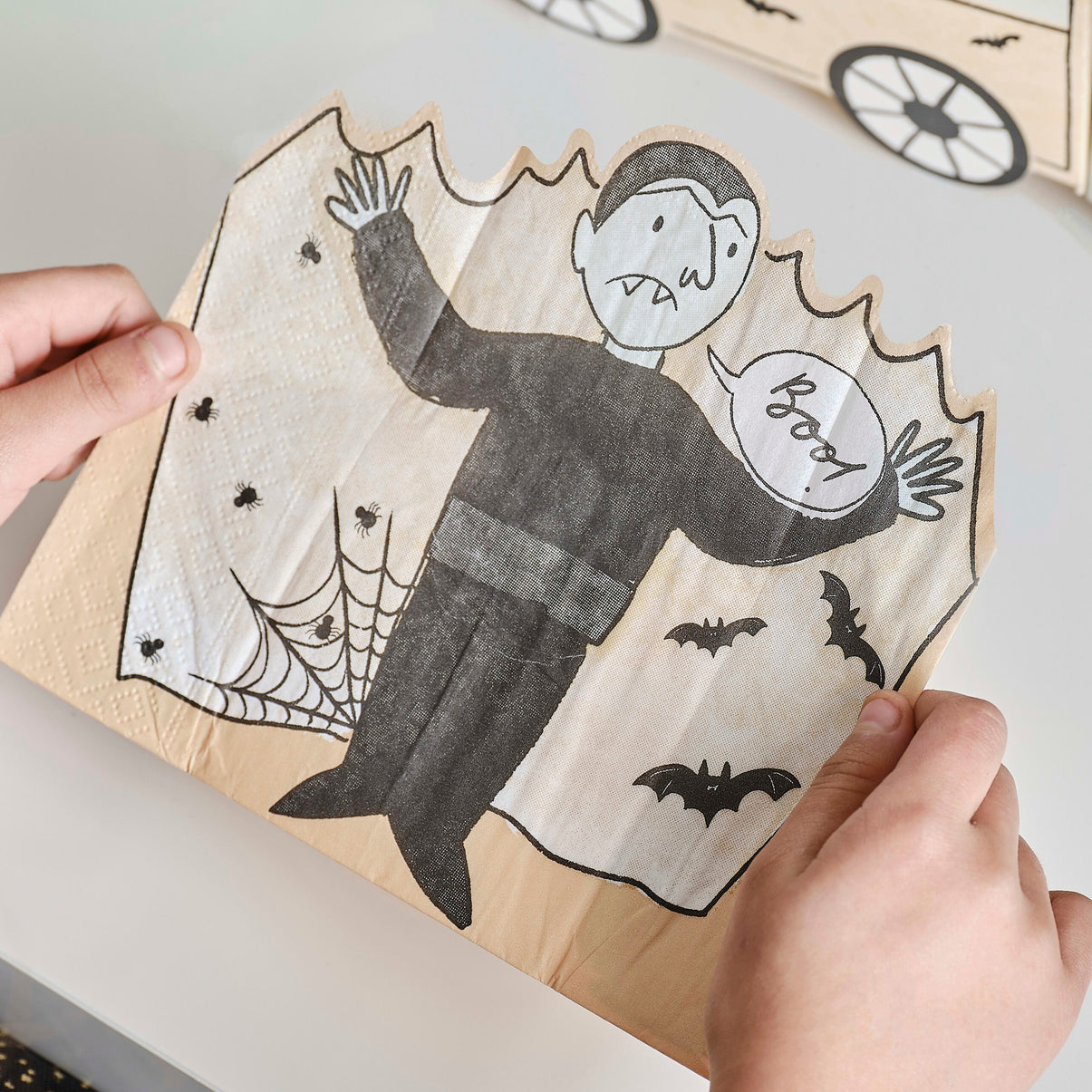 Paper Napkin - Fold out Dracula