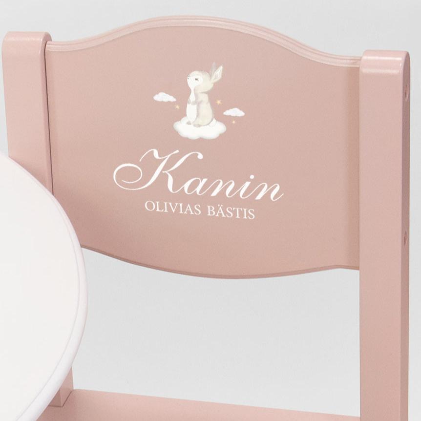 Table & Chairs Bunny Pink - Dream - (Personalised) PRE ORDER