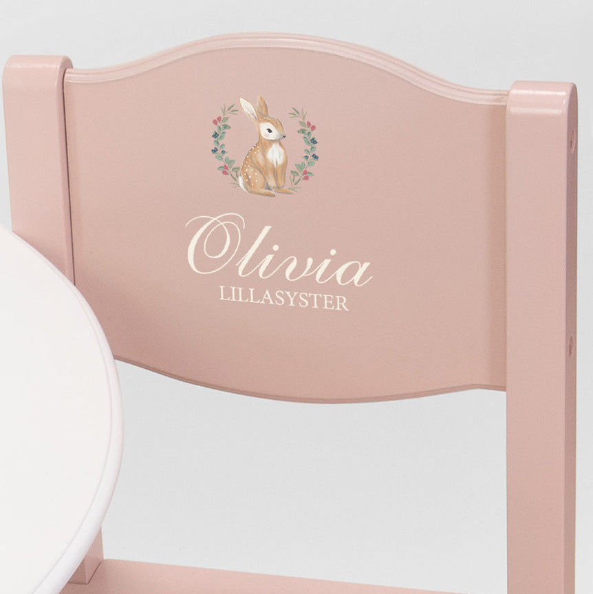Table & Chairs Bear & Bunny - Nordic(Personalised) PRE ORDER