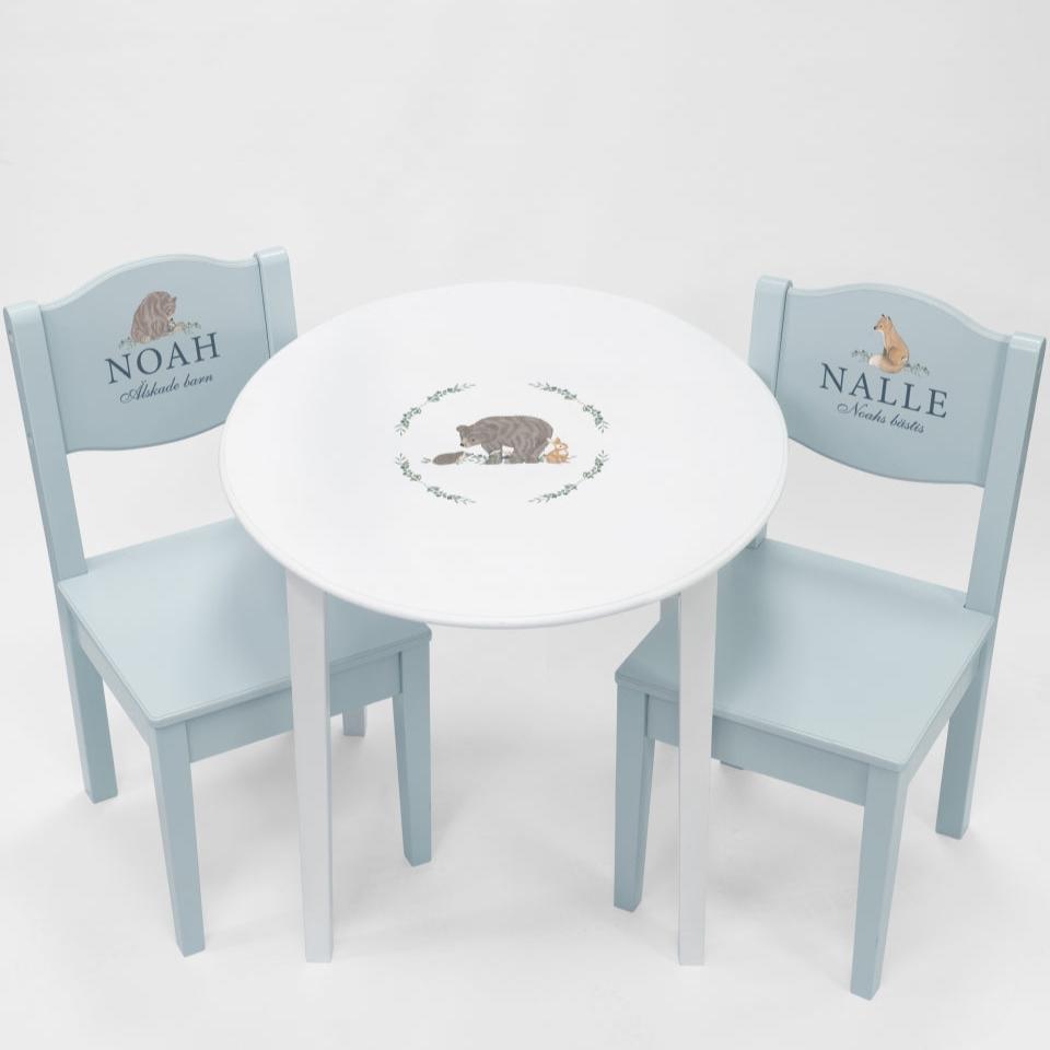 Table & Chairs Blue - Nordic(Personalised) PRE ORDER