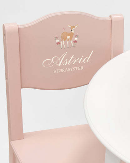 Table & Chairs Pink - Nordic(Personalised) PRE ORDER