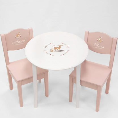 Table & Chairs Pink - Nordic(Personalised) PRE ORDER