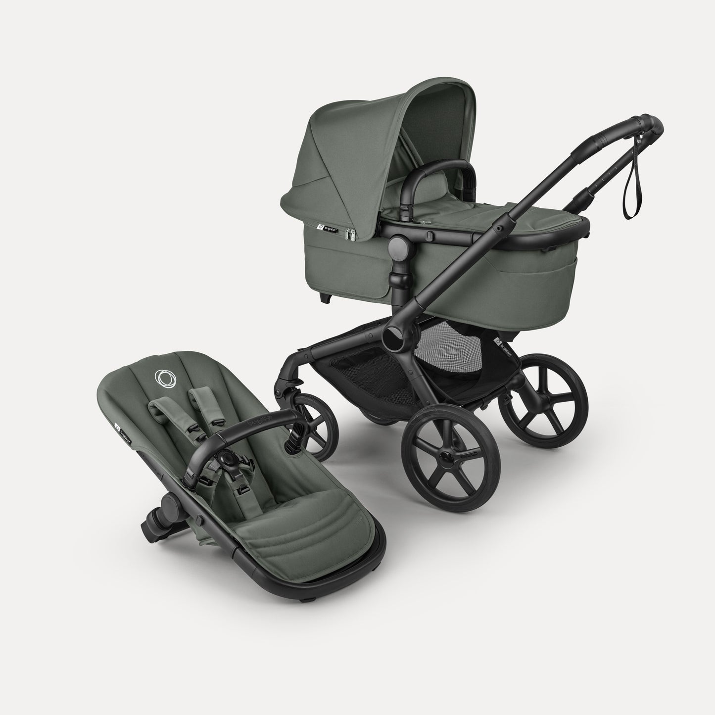 Bugaboo Fox 5 Renew Complete Me Black/Forest Green-Forest Green