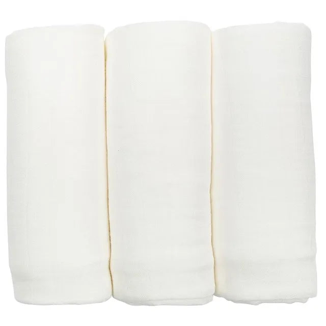Lulujo - 3-pack Bamboo Swaddles - White