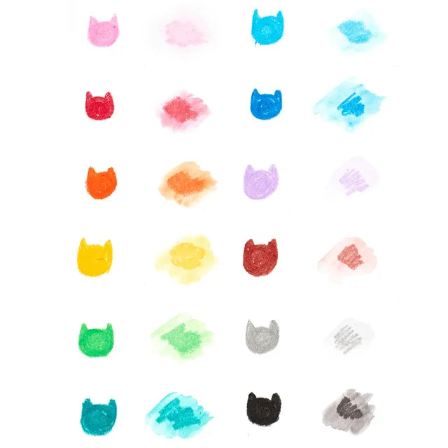Cat Parade Watercolor Gel Crayons - Set of 12