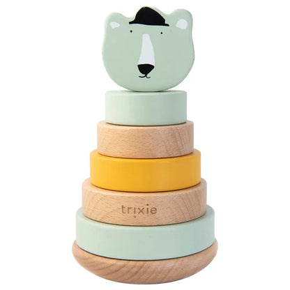 Wooden stacking toy - Mr. Polar Bear