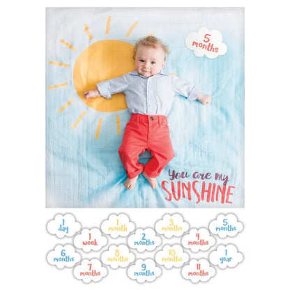 Baby's First Yearª Blanket & Cards Set - You Are My Sunshine