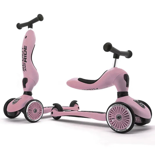 Scoot & Ride - 2-in-1 Scooter Highwaykick 1 Rose