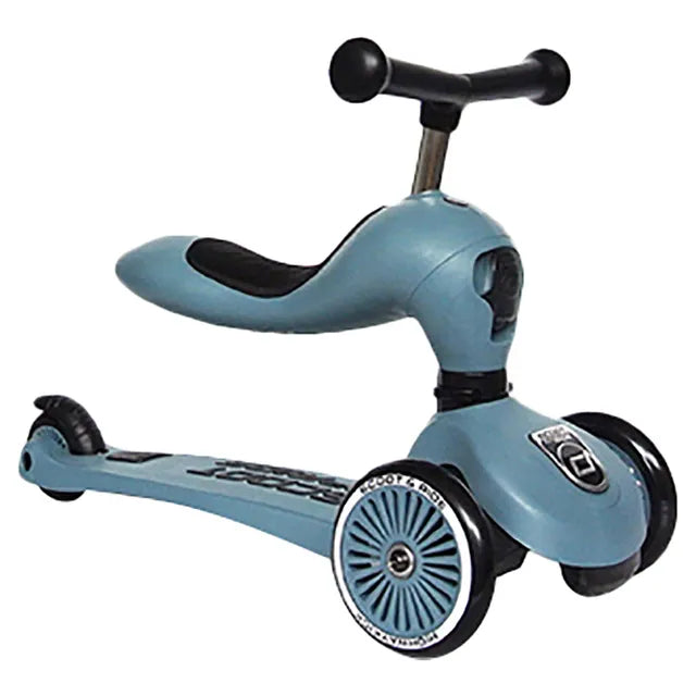 2-in-1 Scooter Highwaykick 1 Steel with Helmet