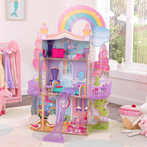 Rainbow Dreamers Unicorn Mermaid Dollhouse With Ez Kraft Assembly™