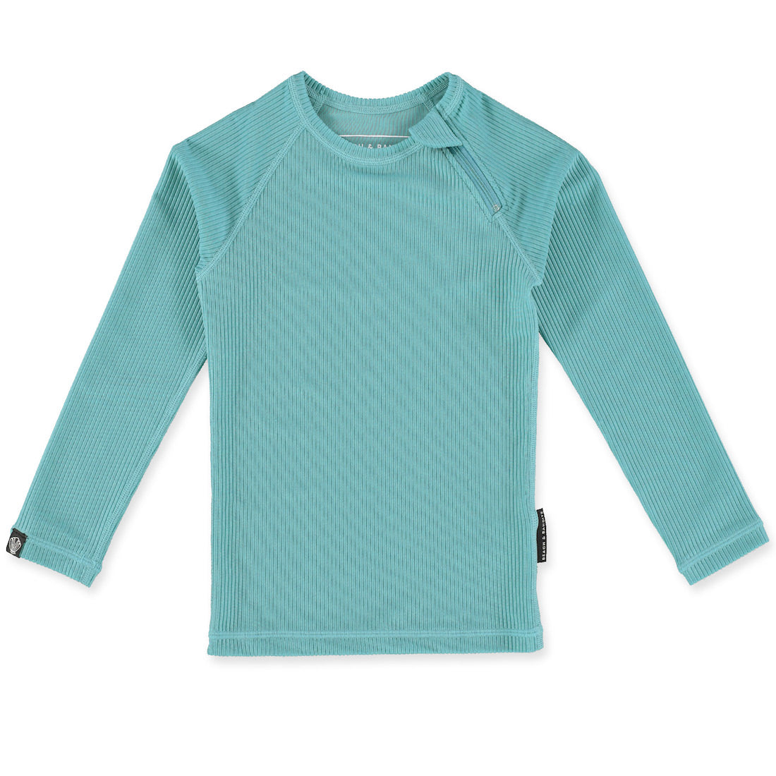 Coastal Ribbed Long Sleeve Swim Tee