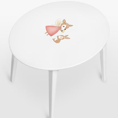 Table & Chairs White - Nordic Deer (Personalised) PRE ORDER