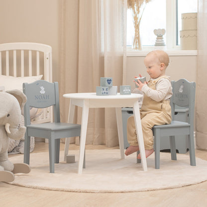 Table & Chairs Elephant Blue - Dream - (Personalised) PRE ORDER