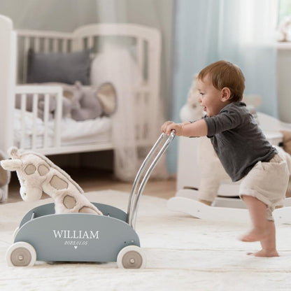 Learn To Walk Stroller Named Blue(Personalised) PRE ORDER