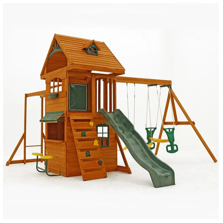 Ridgeview Deluxe Clubhouse Wooden Swing Set / Playset