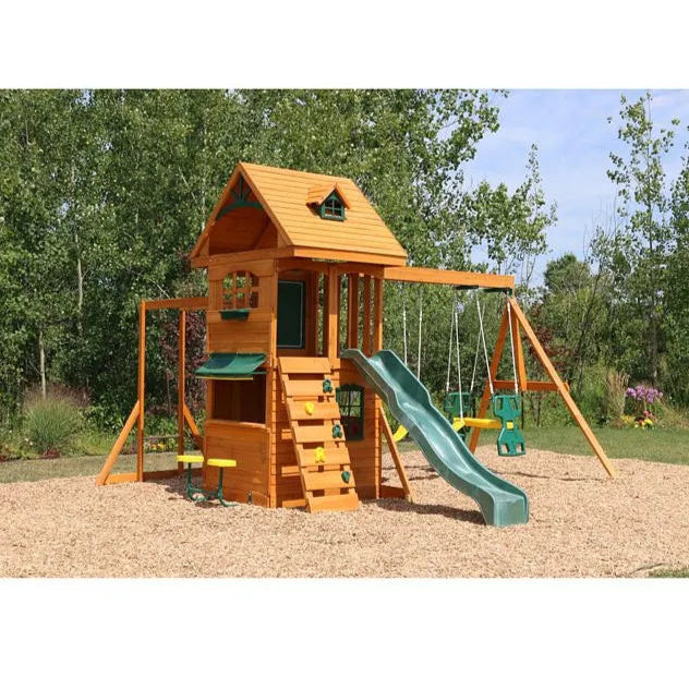 Ridgeview Deluxe Clubhouse Wooden Swing Set / Playset