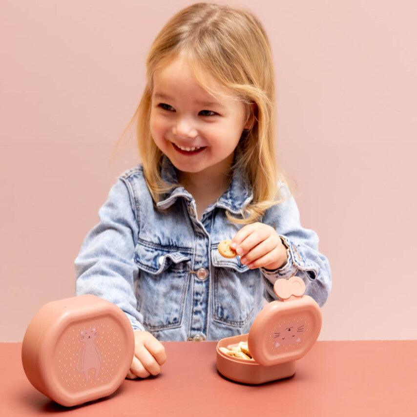 Snack box with clip - 2pcs - Mrs. Cat